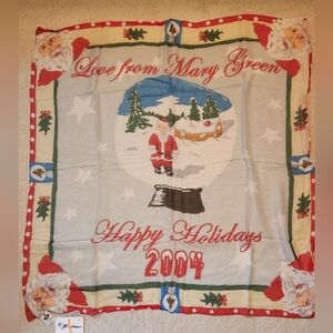 Mary Green Holiday Scarf 2004, 100% Silk